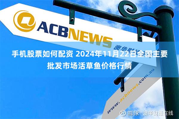 手机股票如何配资 2024年11月22日全国主要批发市场活草鱼价格行情